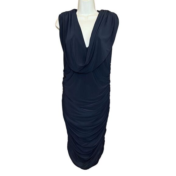 Ramy Brook Venus Ruched Mini Dress in Black NWT Size XL - Picture 6 of 10